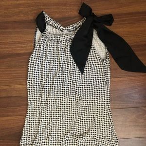 Merona Houndstooth Bow Top
